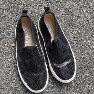 Old Soles girl Hoff style blk slip-on sneaker sz34